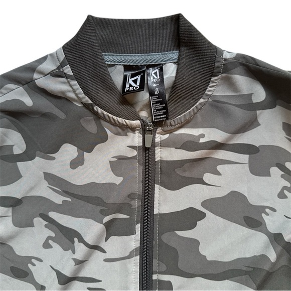 KI Pro Grey Camo Print Performance Jacket Small - Picture 3 of 8